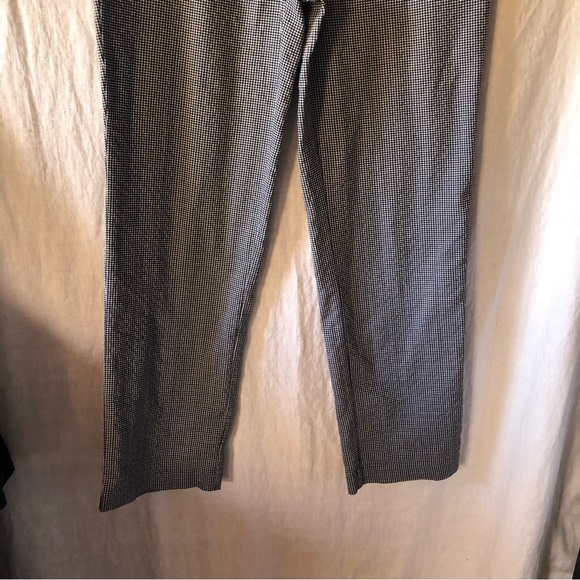 Hilary Radley pull on super stretch houndstooth black and white check pant M - Picture 2 of 7